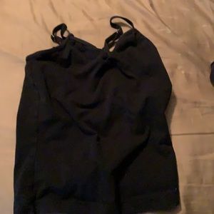 Black dance camisole top